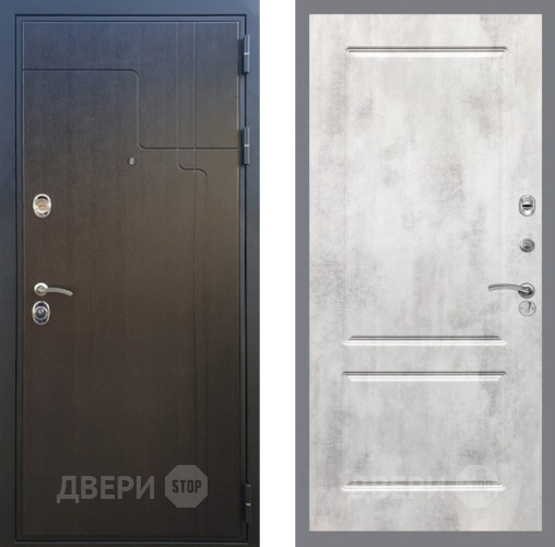 Входная металлическая Дверь Рекс (REX) Премиум-246 FL-117 Бетон светлый в Волоколамске