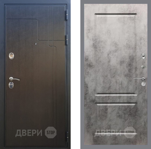 Входная металлическая Дверь Рекс (REX) Премиум-246 FL-117 Бетон темный в Волоколамске