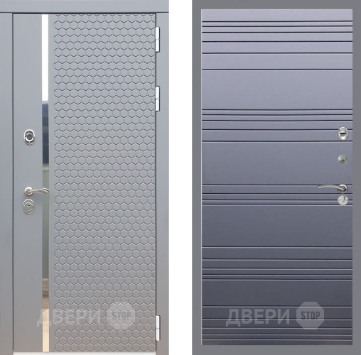 Входная металлическая Дверь Рекс (REX) 24 Line Силк титан в Волоколамске