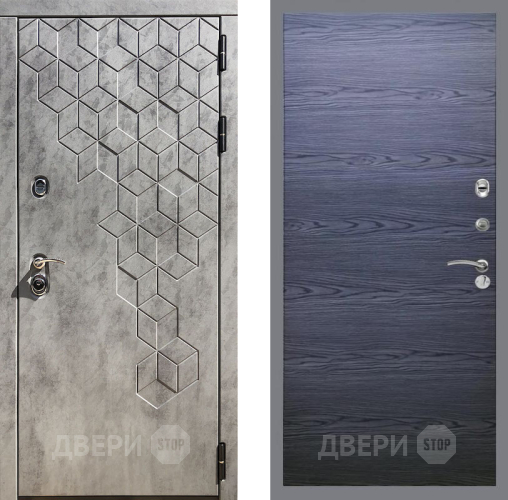 Дверь Рекс (REX) 23 GL Дуб тангенальный черный в Волоколамске