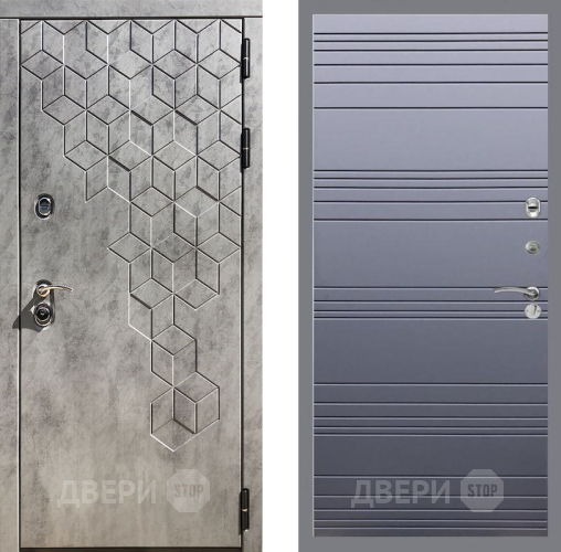 Дверь Рекс (REX) 23 Line Силк титан в Волоколамске
