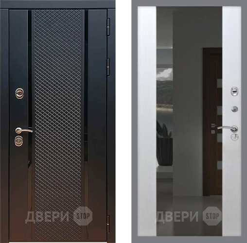 Входная металлическая Дверь Рекс (REX) 25 СБ-16 с Зеркалом Лиственница беж в Волоколамске