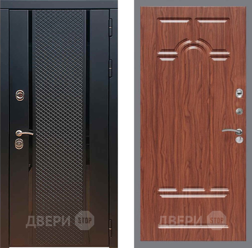 Входная металлическая Дверь Рекс (REX) 25 FL-58 орех тисненый в Волоколамске