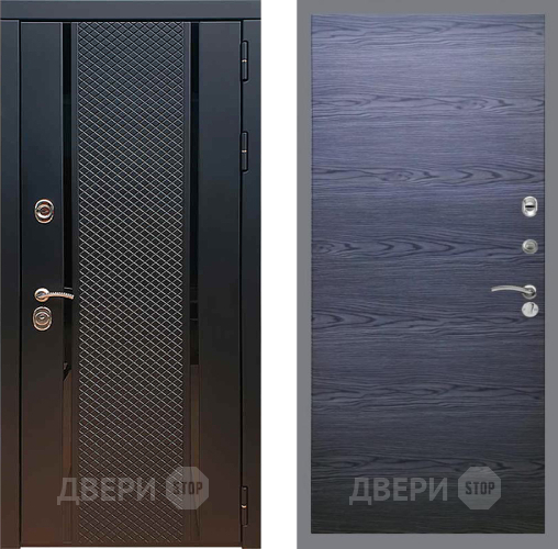 Входная металлическая Дверь Рекс (REX) 25 GL Дуб тангенальный черный в Волоколамске