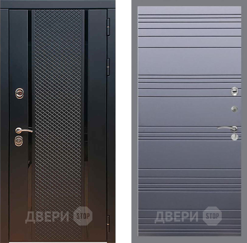Входная металлическая Дверь Рекс (REX) 25 Line Силк титан в Волоколамске
