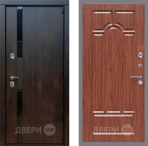 Входная металлическая Дверь Рекс (REX) 26 FL-58 орех тисненый в Волоколамске