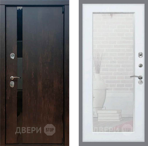 Дверь Рекс (REX) 26 Зеркало Пастораль Белый ясень в Волоколамске