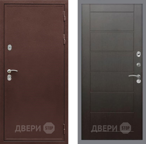 Входная металлическая Дверь Рекс (REX) 5 металл 3 мм Сити Венге в Волоколамске