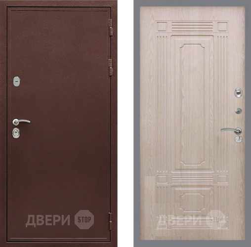 Входная металлическая Дверь Рекс (REX) 5 металл 3 мм FL-2 Беленый дуб в Волоколамске