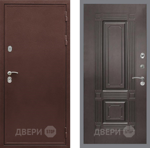 Входная металлическая Дверь Рекс (REX) 5 металл 3 мм FL-2 Венге в Волоколамске