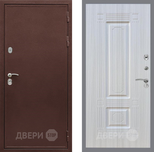 Входная металлическая Дверь Рекс (REX) 5 металл 3 мм FL-2 Сандал белый в Волоколамске