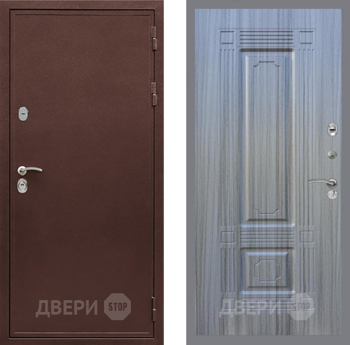 Входная металлическая Дверь Рекс (REX) 5 металл 3 мм FL-2 Сандал грей в Волоколамске
