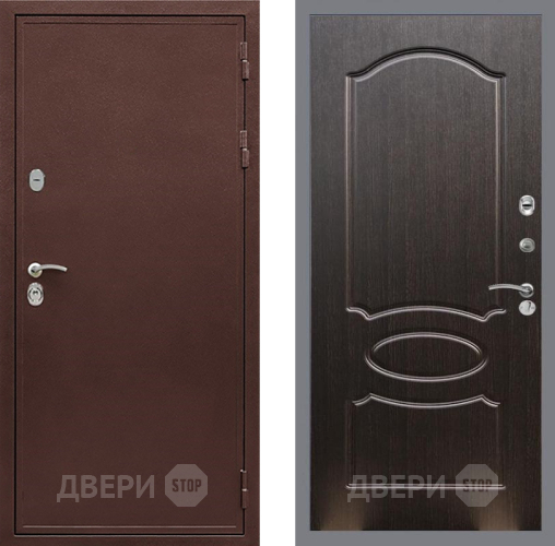 Входная металлическая Дверь Рекс (REX) 5 металл 3 мм FL-128 Венге светлый в Волоколамске